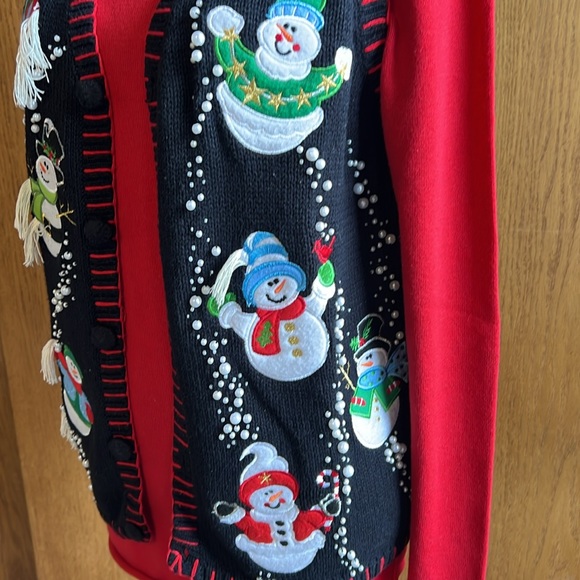 EUC Ladies Festive Holiday Vest - Picture 3 of 13